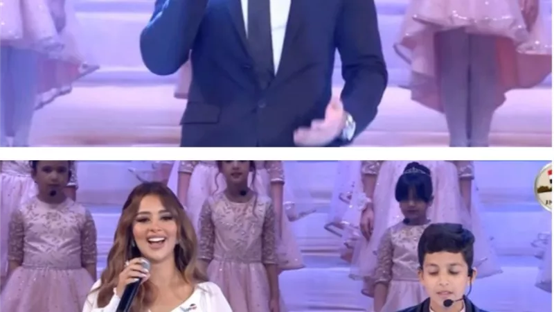 تامر حسني وبلقيس يتألقان بتقديمهما أوبريت 