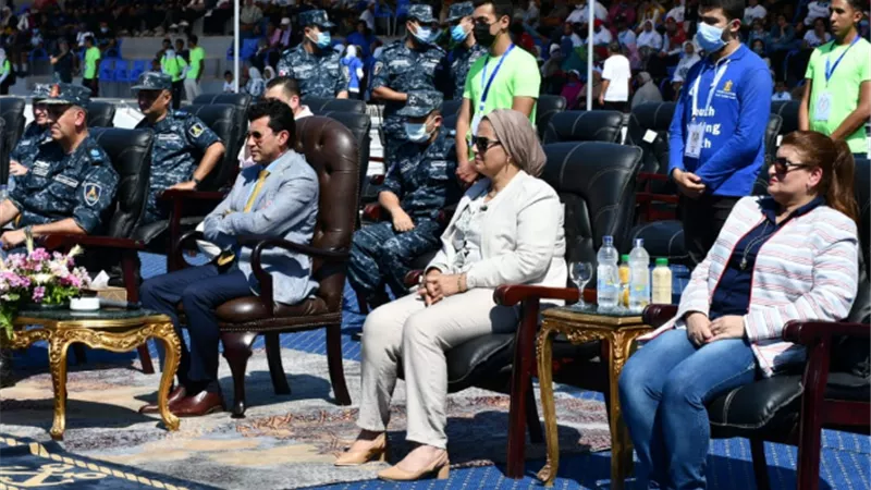 وزير الشباب والرياضة يشهد إحتفالات ذكرى أكتوبر بقاعدة رأس التين