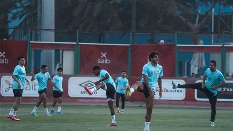 تدريبات بدنية للاعبي الاهلى استعدادًا للحرس الوطني