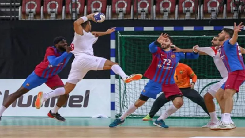 ماجديبورج الألماني يتوج بلقب كأس العالم لأندية اليد بالفوز على برشلونة