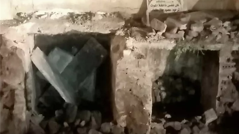 القبض على دفان بطنطا قام بهدم بعض المقابر للاستيلاء عليها بالمخالفة للقانون -صور