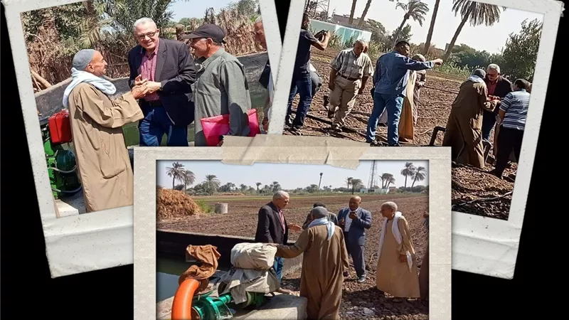 تحديث الرى الحقلى في الاراضي القديمة ببنى سوبف