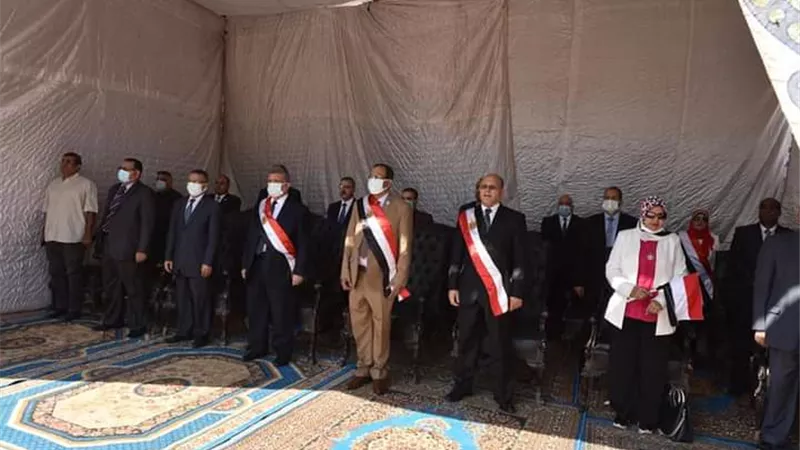 جامعة سوهاج تبدأ عامها الدراسي بالسلام الوطني وتحية العلم..صور