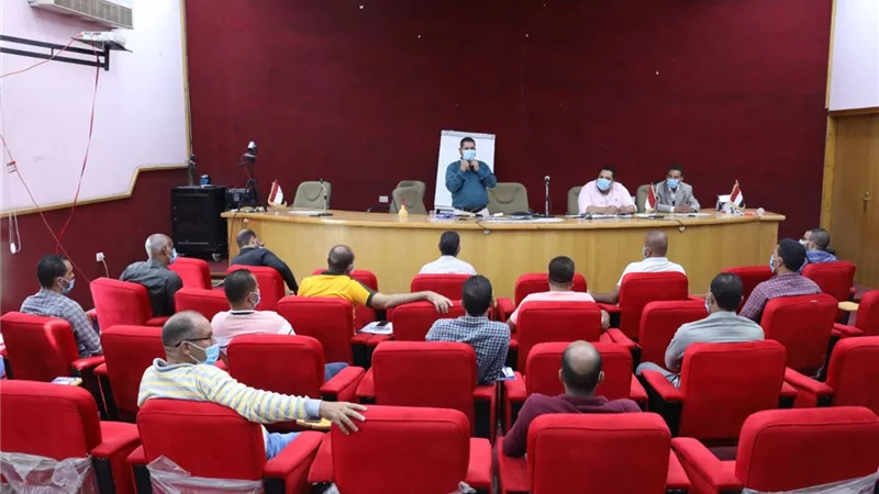 مياه المنيا: تدريب على التعامل مع الحرائق وطفايات الحريق