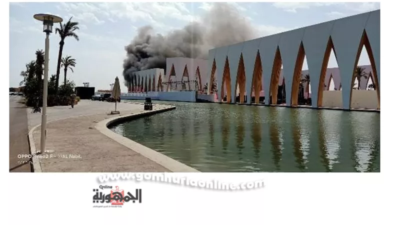 بالفيديو والصور.. حريق مسرح مهرجان الجونة السينمائى أثناء تجهيزه بالغردقة