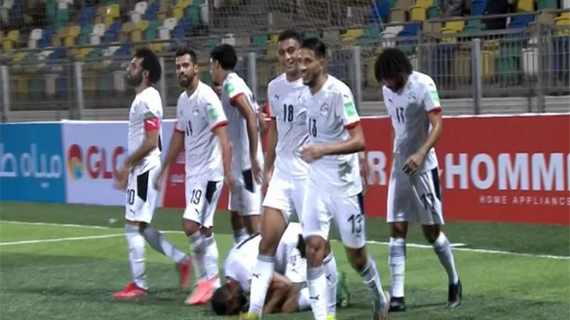 منتخب الفراعنة يتقدم على ليبيا بهدفين نظيفين في الشوط الأول