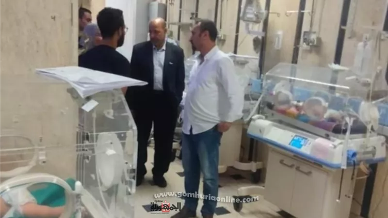 وكيل وزارة الصحة بمطروح يتفقد سير العمل بمستشفي الأطفال التخصصي فجرا