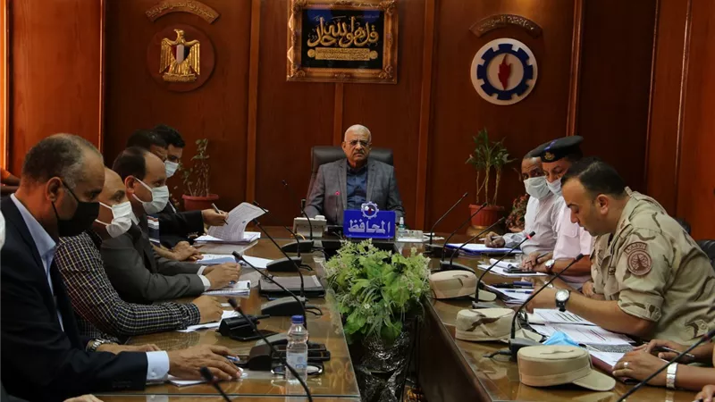 الاستعداد لمشروع التدريب العملي المشترك صقر90 لمجابهة الأزمات والكوارث بالسويس