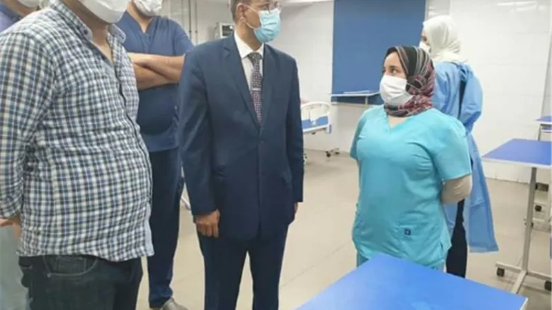 وكيل وزارة الصحة بالقليوبية يفاجئ مستشفي عزل قها