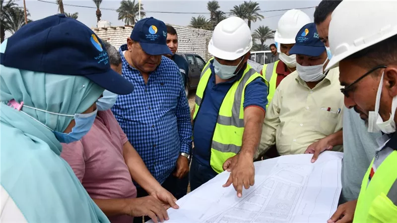 رئيس مياه المنيا يتفقد محطات العدوة ومغاغة ومشروعات حياة كريمة.. صور
