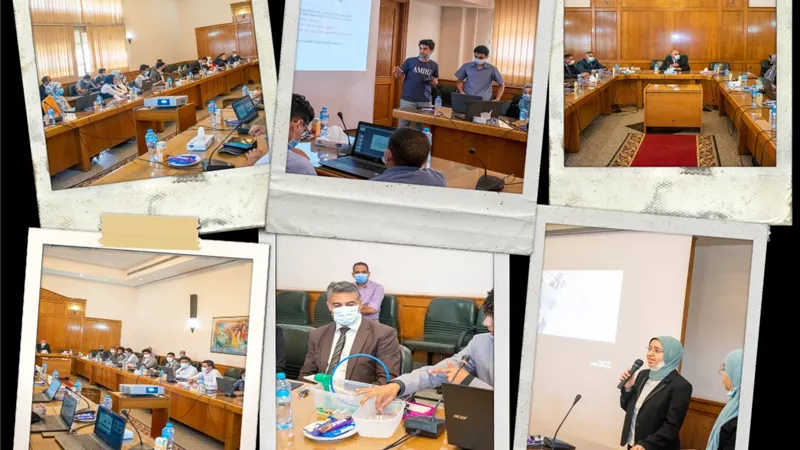 عبد العاطى يشاهد المرحلة الاخيرة لاختيار أبحاث طلاب مدارس المتفوقين (STEM)