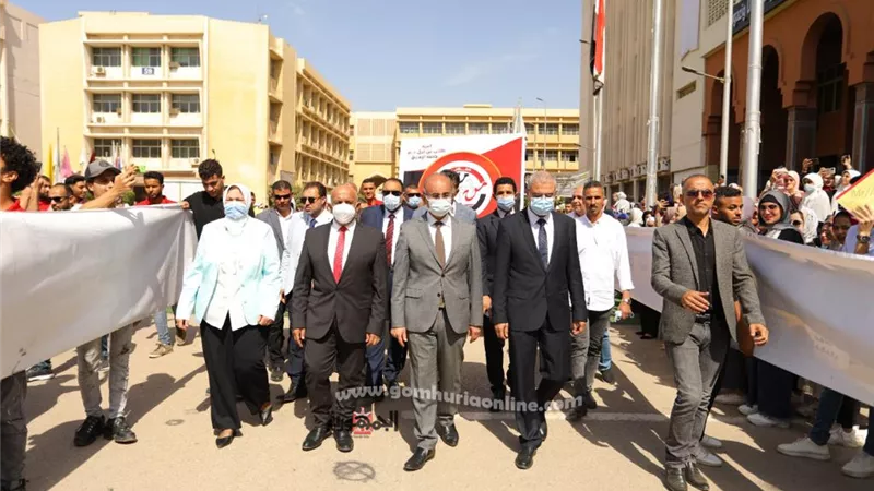 احتفالية كبرى لاستقبال الطلاب الجدد والقدامى بجامعة الزقازيق