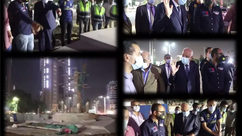 بالفيديو.. محافظ الجيزة يتفقد أعمال تطوير ميدان الجلاء