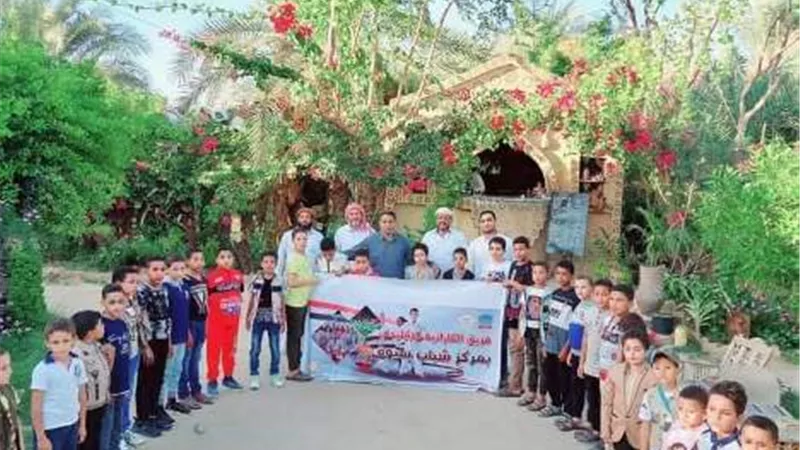 أطفال سيوة ينفذون مبادراتهم في رحاب الطبيعة الخلابة