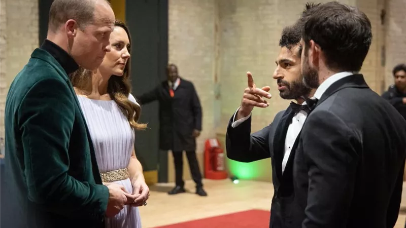 محمد صلاح يوجه رسالة الى الأمير ويليام عقب حضوره 