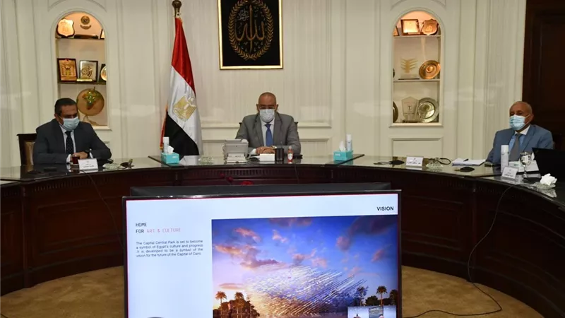 وزير الإسكان يستعرض مقترحات تشغيل وإدارة مشروع الحدائق المركزية 