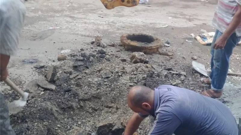 تطوير منظومة الصرف الصحى بمنطقة الجزيرة الخضراء بالأسكندرية
