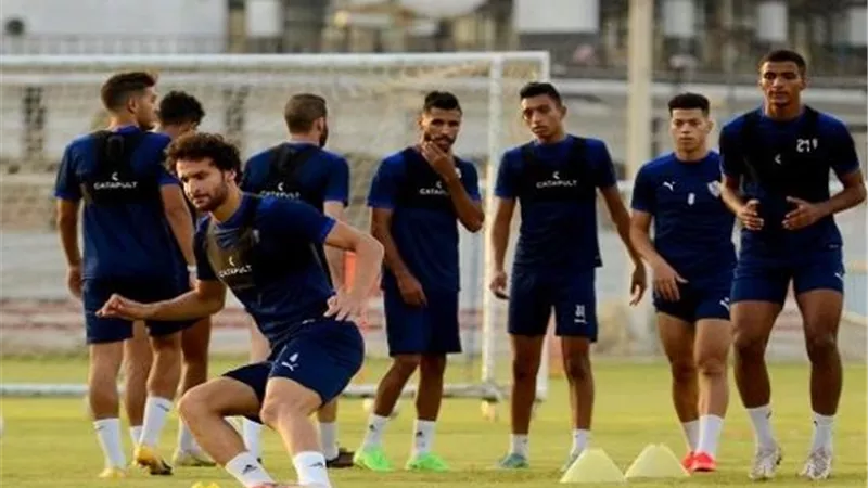 تقسيمة قوية للاعبى الزمالك بمعسكر برج العرب.. شاهد