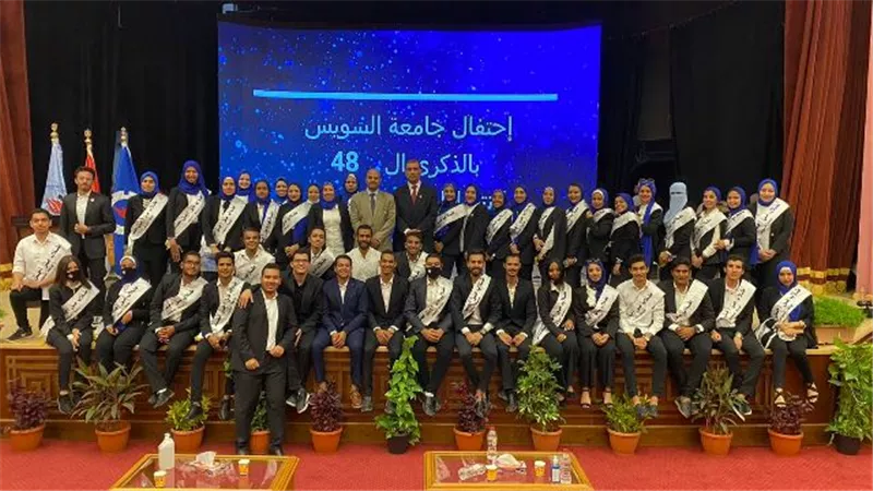 طلاب من أجل مصر تشارك في تنظيم إحتفالات جامعة السويس بانتصارات أكتوبر