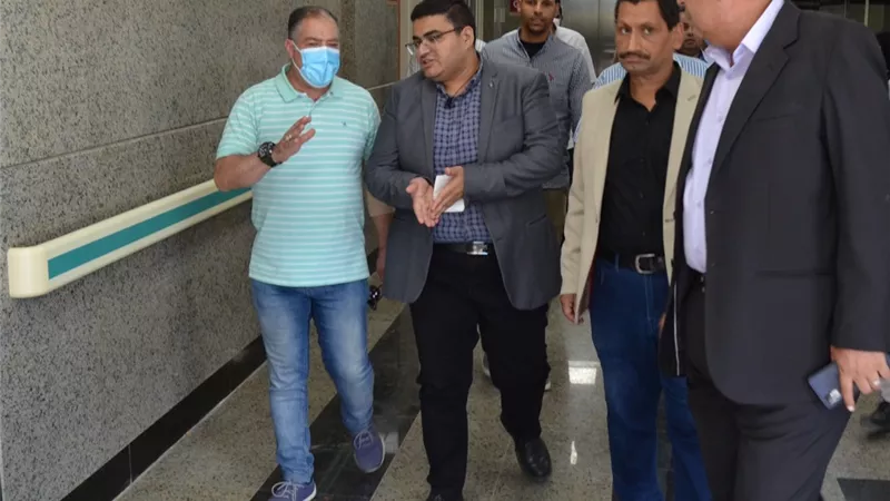 نائب محافظ بنى سويف يتفقد مشروع تطوير مستشفى إهناسيا المركزي