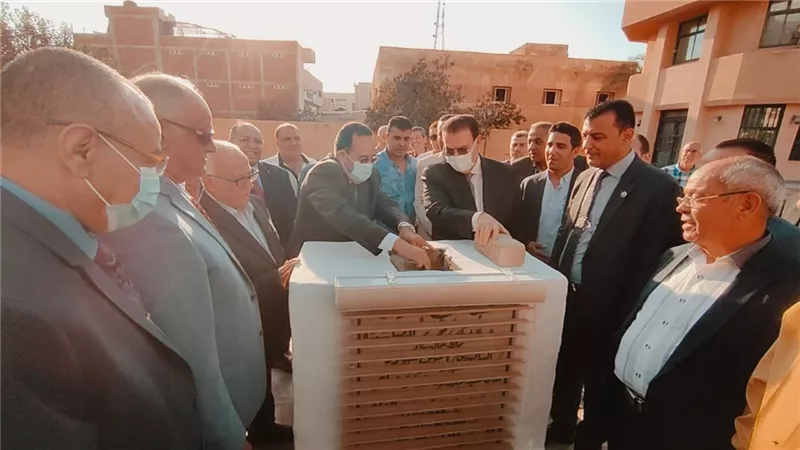 شوشه يفتتح ميدان المهندسين ومعرض الفن التشكيلي ويضع حجر اساس المبني الاجتماعي الجديد للنقابه