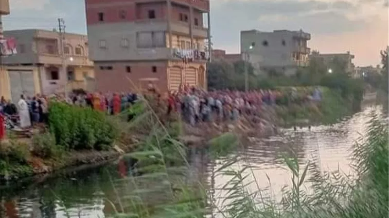 مصرع شخصين اثناء انقاذ طفلين من الغرق بالدقهلية