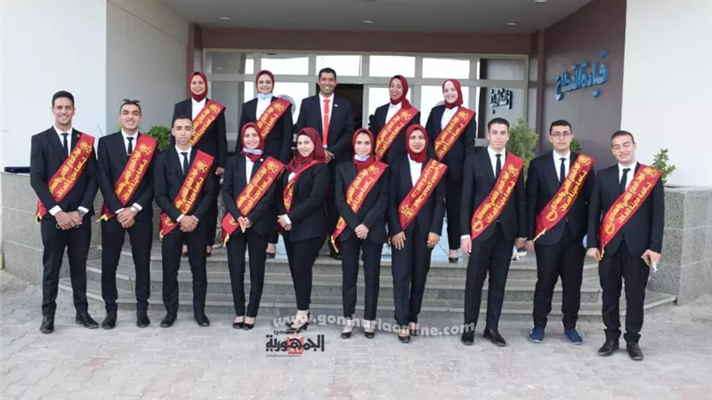 طلاب جامعة السادات في زيارة مشروع بركة غليون للاستزراع السمكي