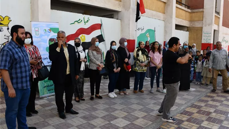 مياه المنيا تنفذ حملة توعية بمدرسة الامل للصم وضعاف السمع