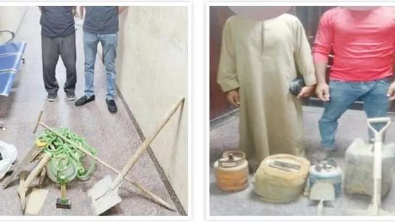 أحلام الآثار.. خلت العقل طار ضبط 3 عصابات للبحث والتنقيب عن الكنز الوهمي