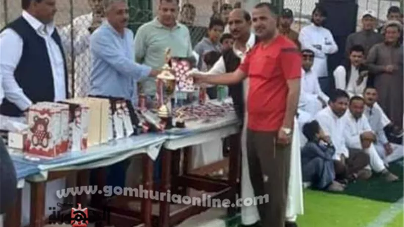 رئيس مركز ومدينة الضبعة يشارك احتفالية نهائي دورة الصحفاق بقرية جلال