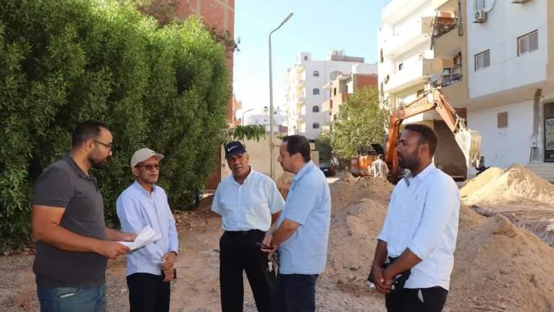 ستة ملايين جنيه لاحلال وتجديد شبكة مياه ابونواس بالغردقه