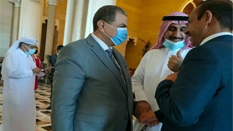 سعفان يبحث مع نظيره العراقي أوجه التعاون المشترك بين البلدين