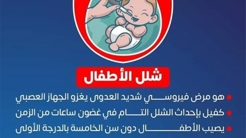 مديرية الصحة بجنوب سيناء تحذر من عدم التطعيم لشلل الاطفال