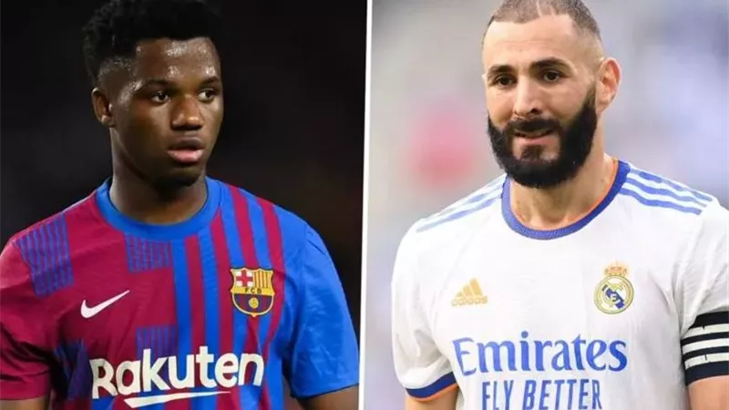 بنزيما وأنسو فاتي يقودان.. التشكيل الرسمى لـ برشلونة وريال مدريد فى كلاسيكو الأرض