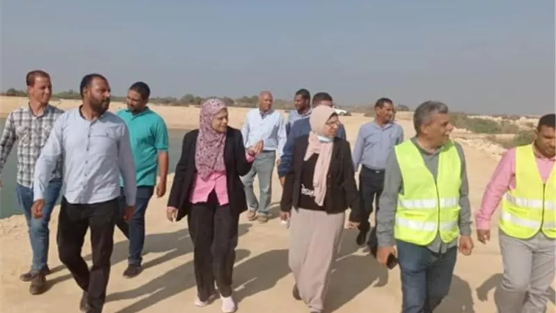 جولة تفقدية لرئيس مجلس شركة مياه الشرب للغابة الشجرية ببنى سويف