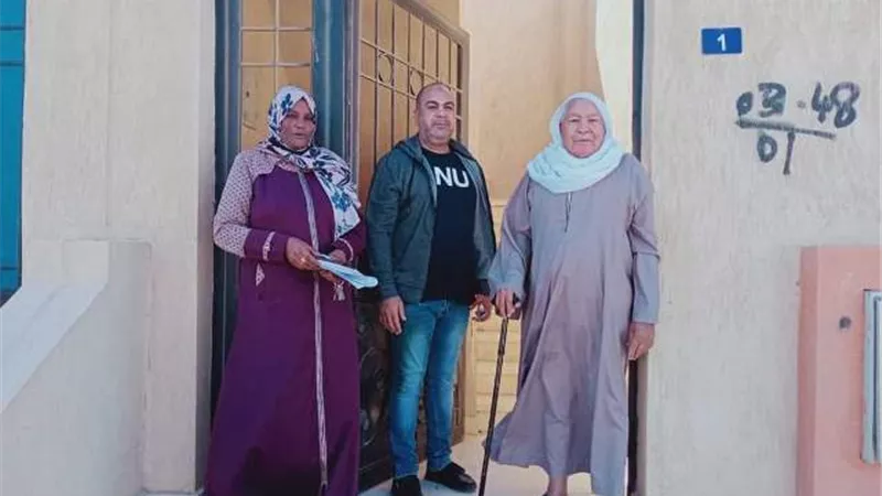 نقل وتسكين المستحقين لبدائل العشوائيات بمدينة راس غارب