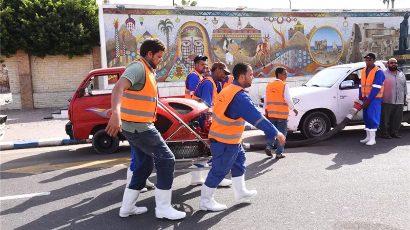 التجربة العملية الثانية استعدادا لموسم السيول والأمطار بمطروح