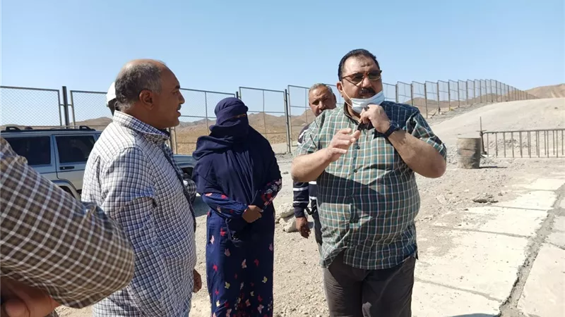 شعبان يتفقد محطة معالجة الصرف الصحي بسفاجا