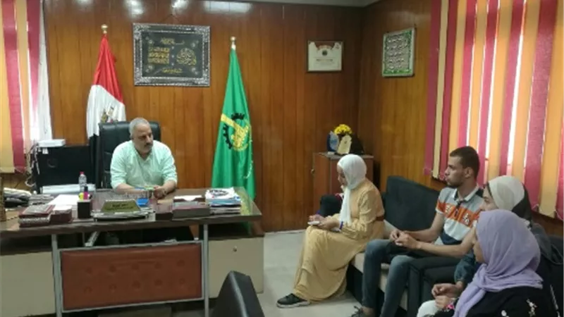 وكيل الشباب والرياضة بالقليوبية يلتقى فريق yly