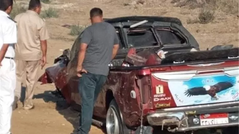 مصرع عامل وإصابة 15 في انقلاب سيارة نقل علي الطريق الدولي بالدقهلية