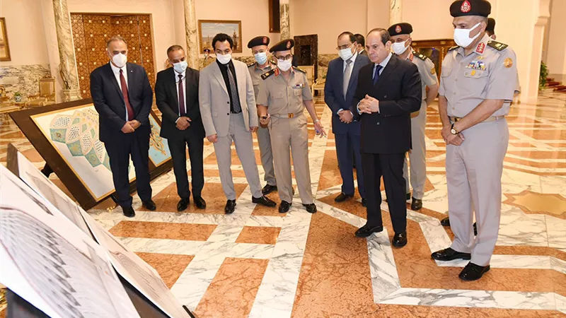 الرئيس السيسي يطلع على الموقف الإنشائي لمدينة الجلالة