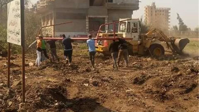 إزالة 94 حالة تعدي علي مساحة 7 ألاف و659 متر مباني و3 أفدنة و9 قراريط بالشرقية