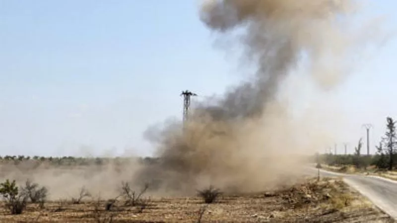 إصابة شرطي جراء انفجار لغم حول سجن النساء في مدينة عدرا بسوريا