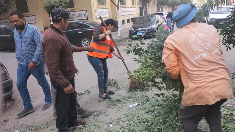بمشاركة هيئة نظافة وتجميل القاهرة..مستقبل وطن يجمل شوارع العباسية.. صور