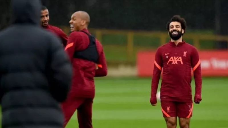 شاهد استعدادت محمد صلاح لمواجهة برايتون.. صور