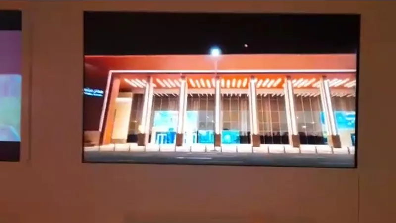 عرض فيلم تسجيلى عن استراتيجية الطيران المدنى بالجناح المصرى بمعرض 2020 Expo Dubai