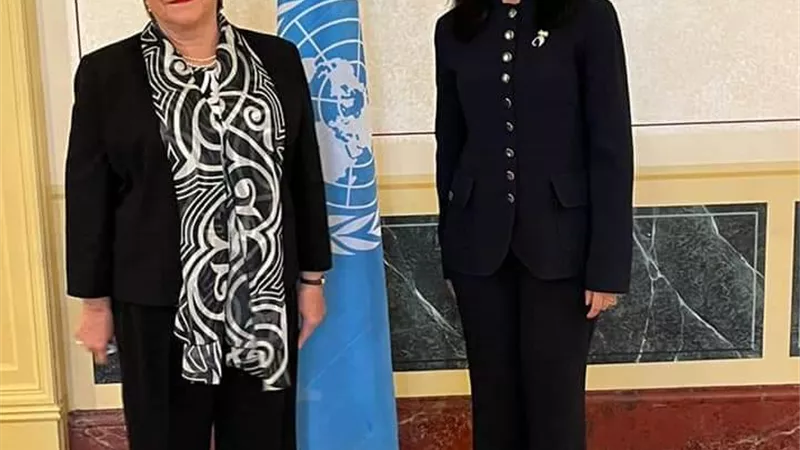 رئيسة القومى للمرأة تلتقى المفوضة السامية لحقوق الانسان