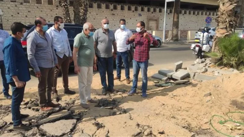 محافظ الجيزة يتفقد أعمال تطوير محاور البحر الأعظم والنيل السياحي ومراد