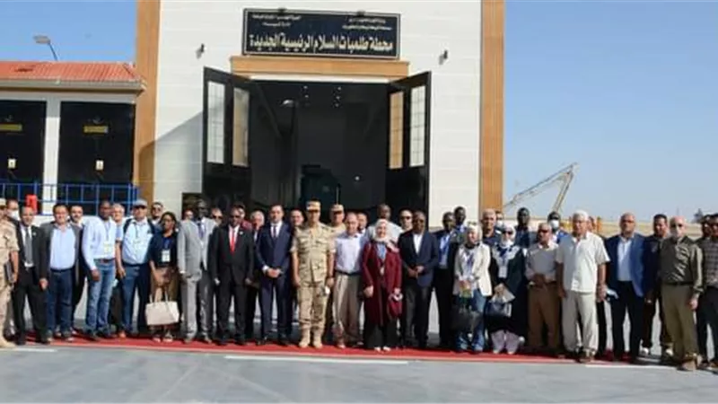 الهيئة الهندسية للقوات المسلحة تنظم زيارة ميدانية لوفداً دولياً من المسئولين فى مجال الرى لمنظومة معالجة مصرف بحر البقر