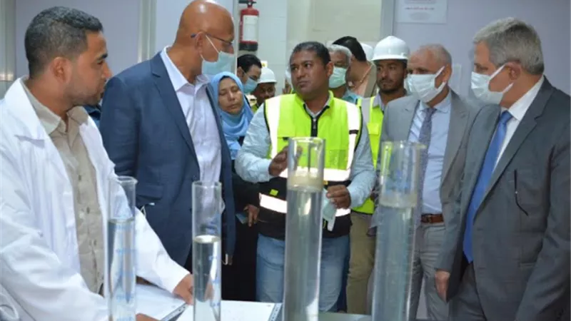 رئيس الشركة القابضة لمياه الشرب يتابع تشغيل وصيانة المحطات بقنا